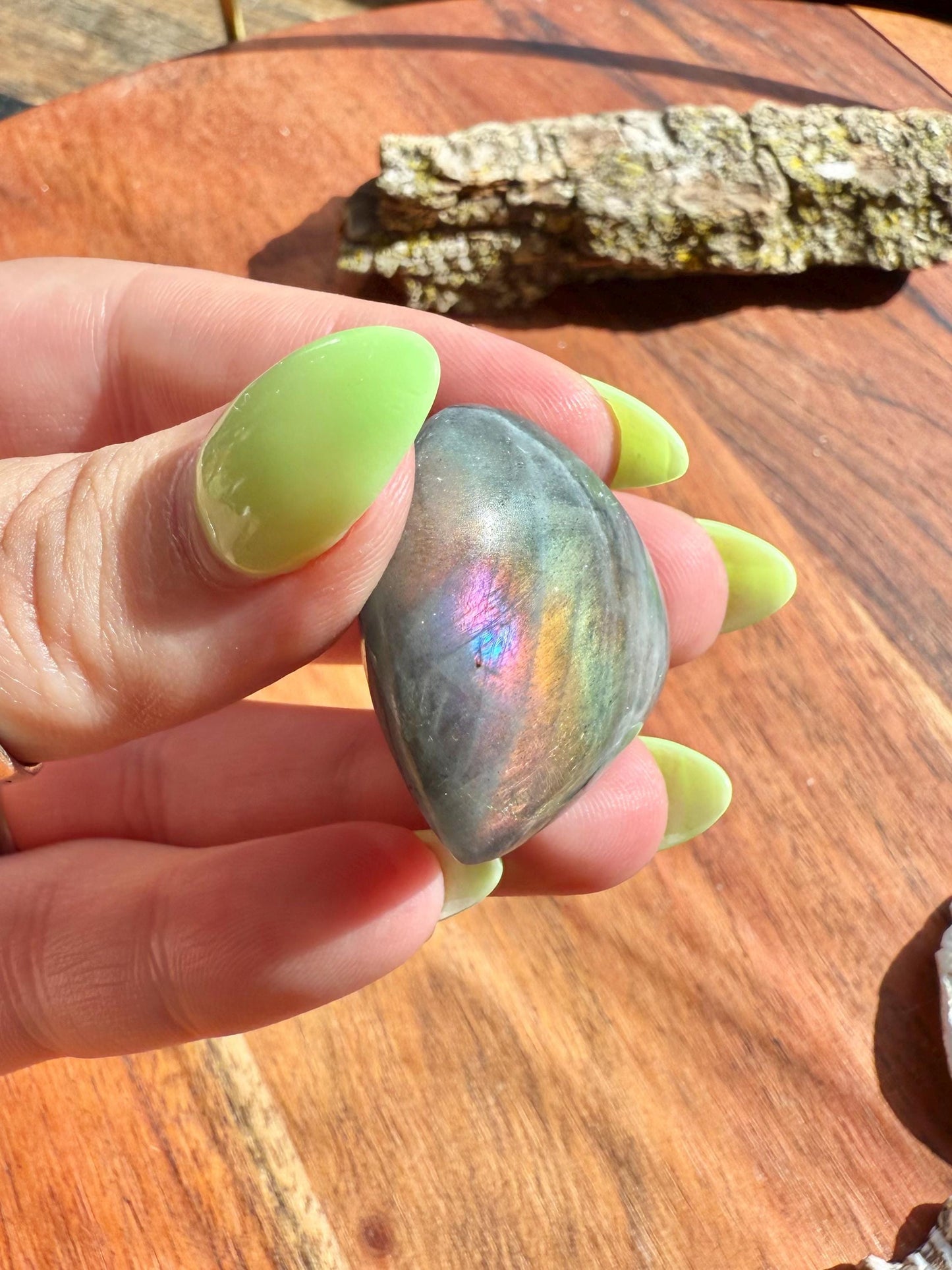 Flashy Labradorite Heart (Small)