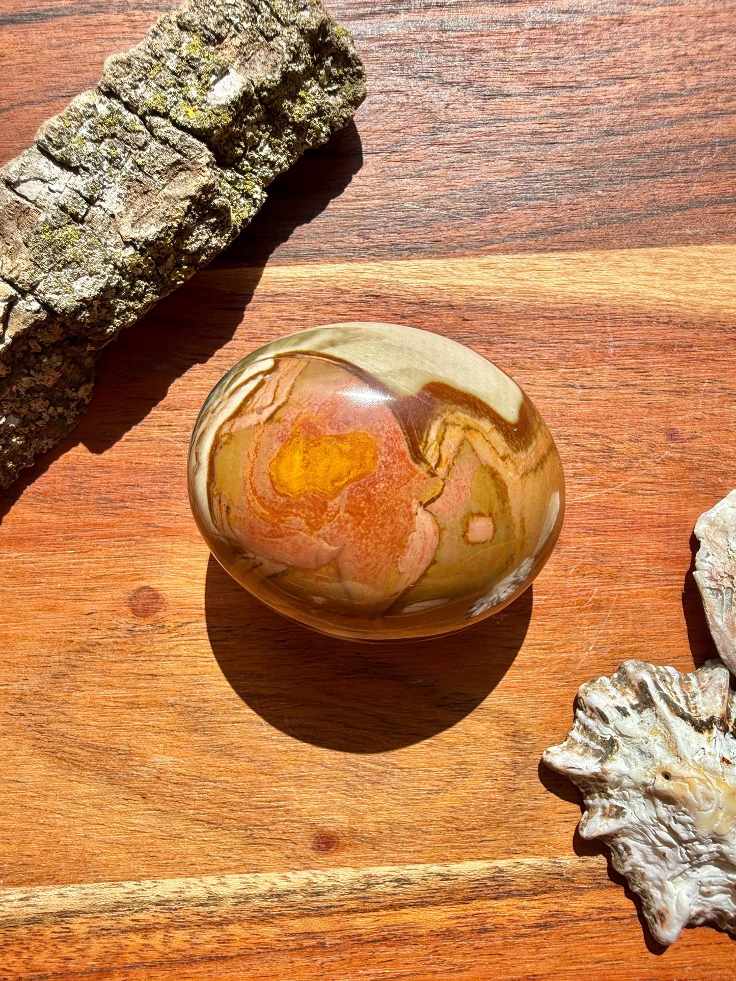 Polychrome Jasper Palm Stone || Polychrome Jasper Crystal Palm Stone || Gift for Crystal Lover || Desert Jasper Palm Stone || Crystal Gift