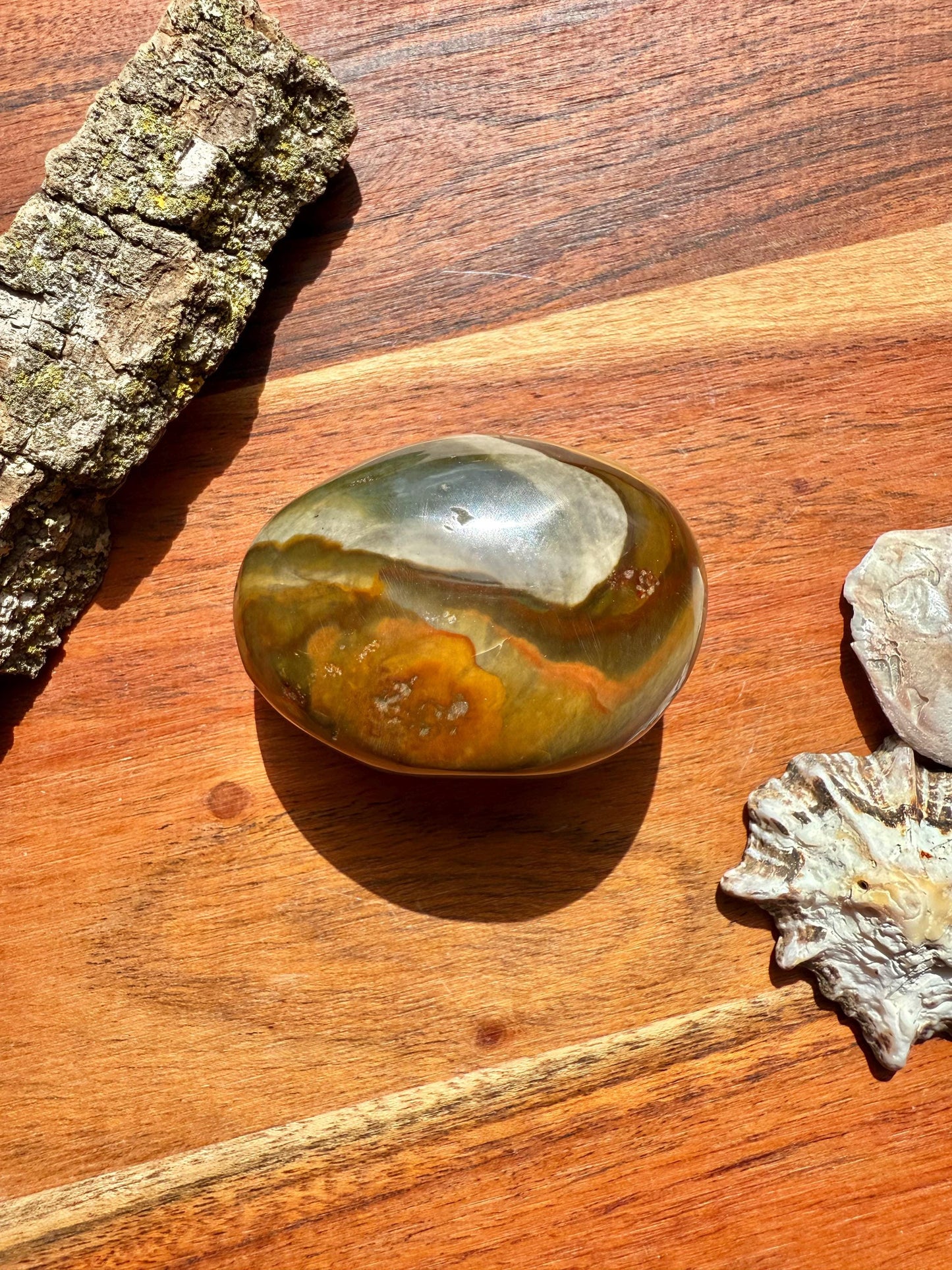 Polychrome Jasper Palm Stone || Polychrome Jasper Crystal Palm Stone || Gift for Crystal Lover || Desert Jasper Palm Stone || Crystal Gift