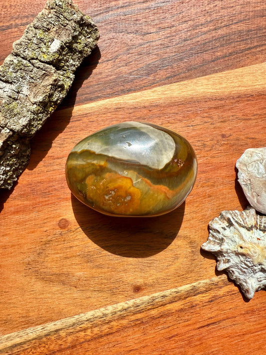 Polychrome Jasper Palm Stone || Polychrome Jasper Crystal Palm Stone || Gift for Crystal Lover || Desert Jasper Palm Stone || Crystal Gift