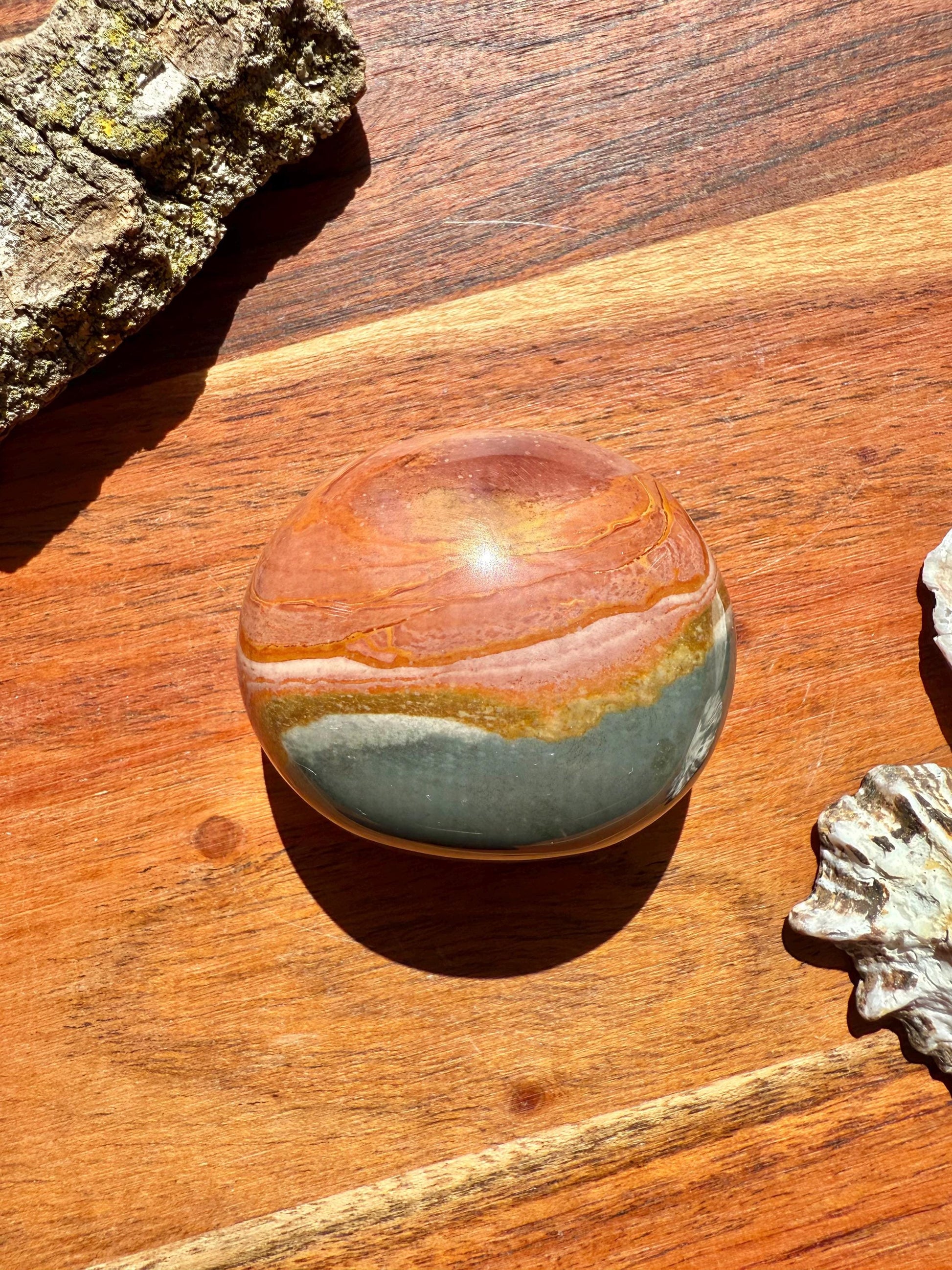 Polychrome Jasper Palm Stone || Polychrome Jasper Crystal Palm Stone || Gift for Crystal Lover || Desert Jasper Palm Stone || Crystal Gift