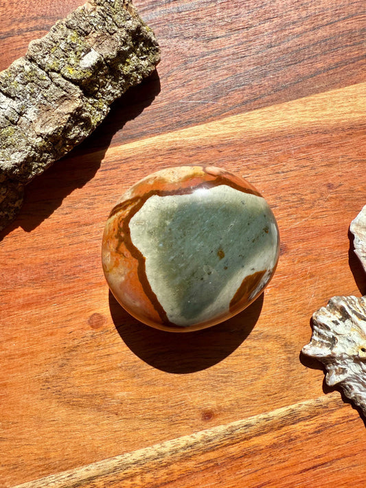 Polychrome Jasper Palm Stone || Polychrome Jasper Crystal Palm Stone || Gift for Crystal Lover || Desert Jasper Palm Stone || Crystal Gift