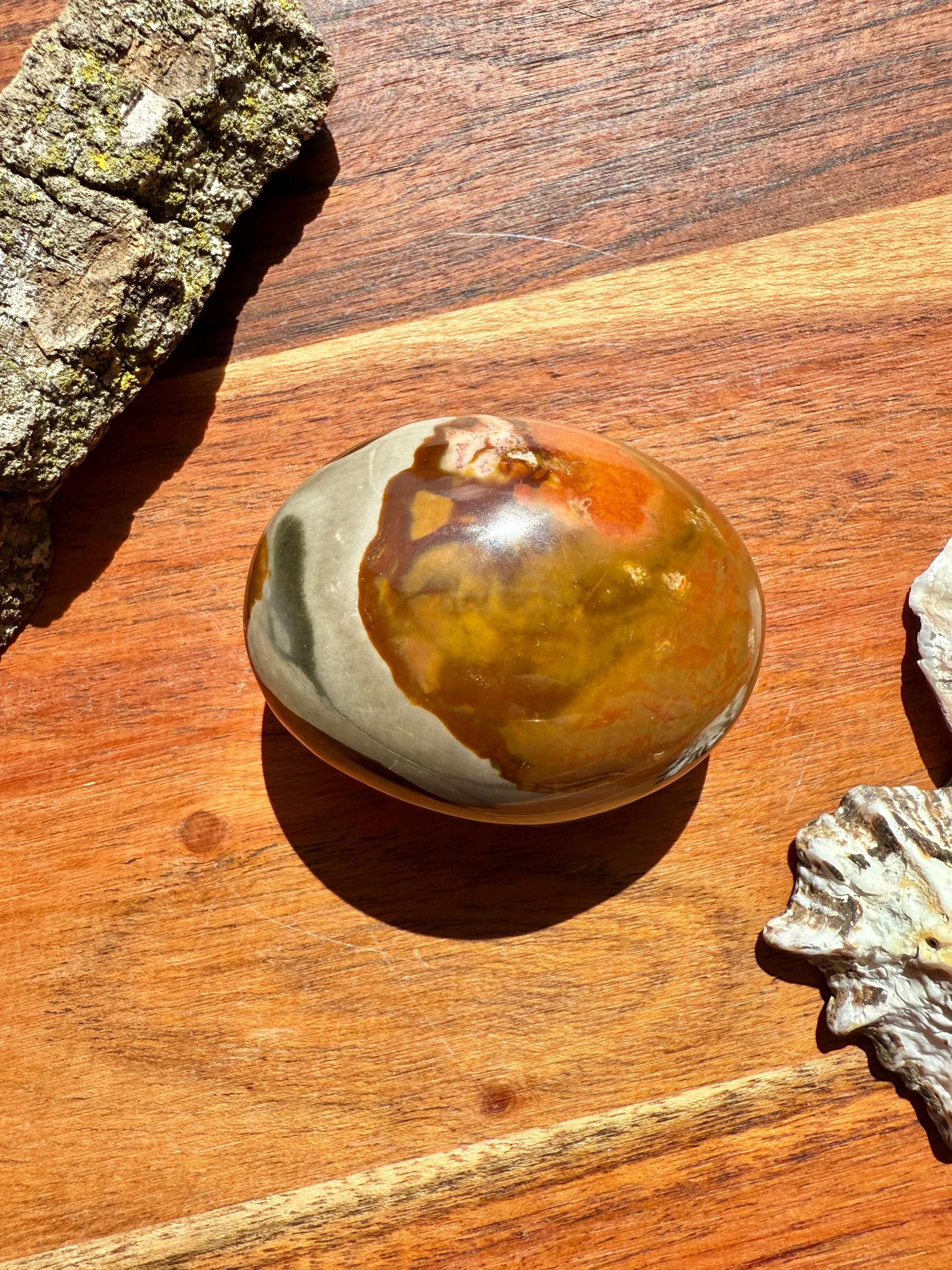 Polychrome Jasper Palm Stone || Polychrome Jasper Crystal Palm Stone || Gift for Crystal Lover || Desert Jasper Palm Stone || Crystal Gift