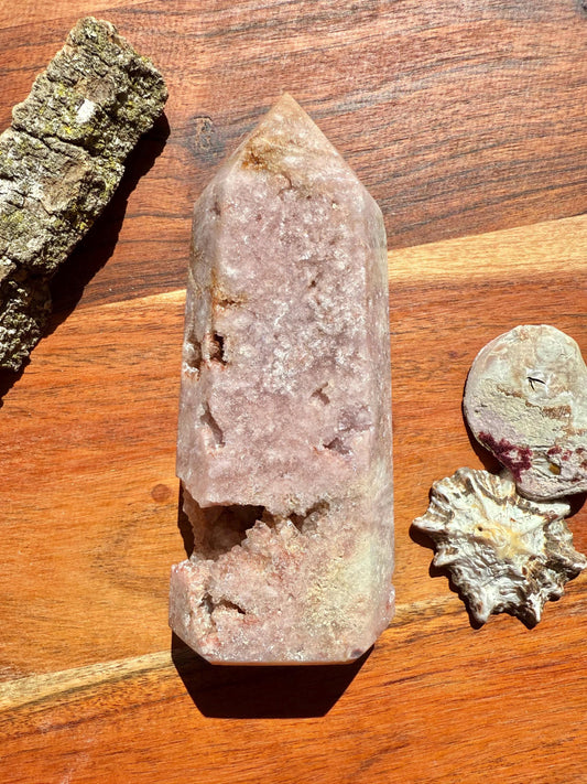 Pink Amethyst Tower | Pink Amethyst | Gift for Crystal Lover | Unique Crystal | Pink Crystal