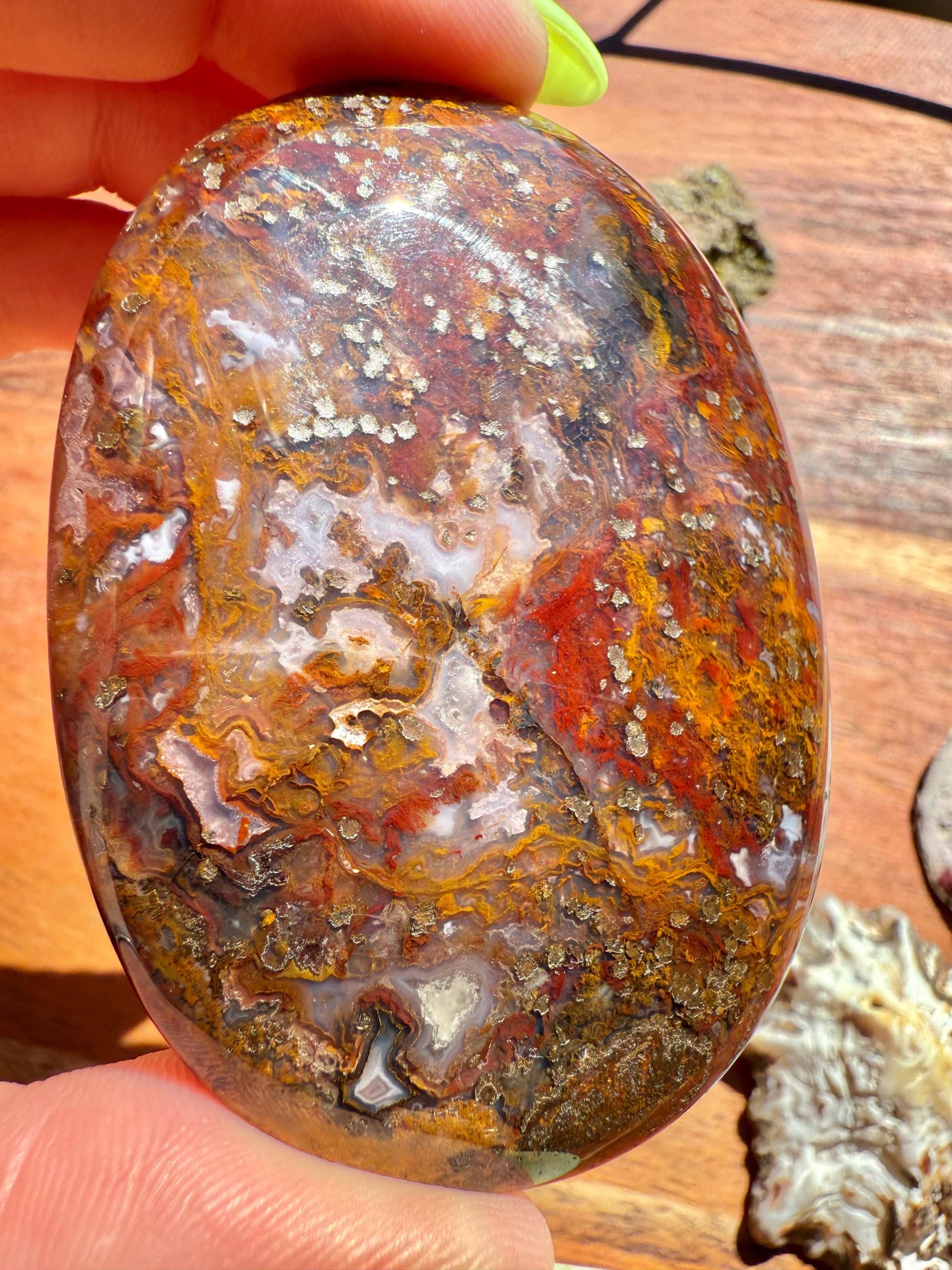 High Quality Agua Nueva Agate Palm Stone | Gift for Crystal Lover | Soothing Crystal | Grounding Crystal | Crystal Gift
