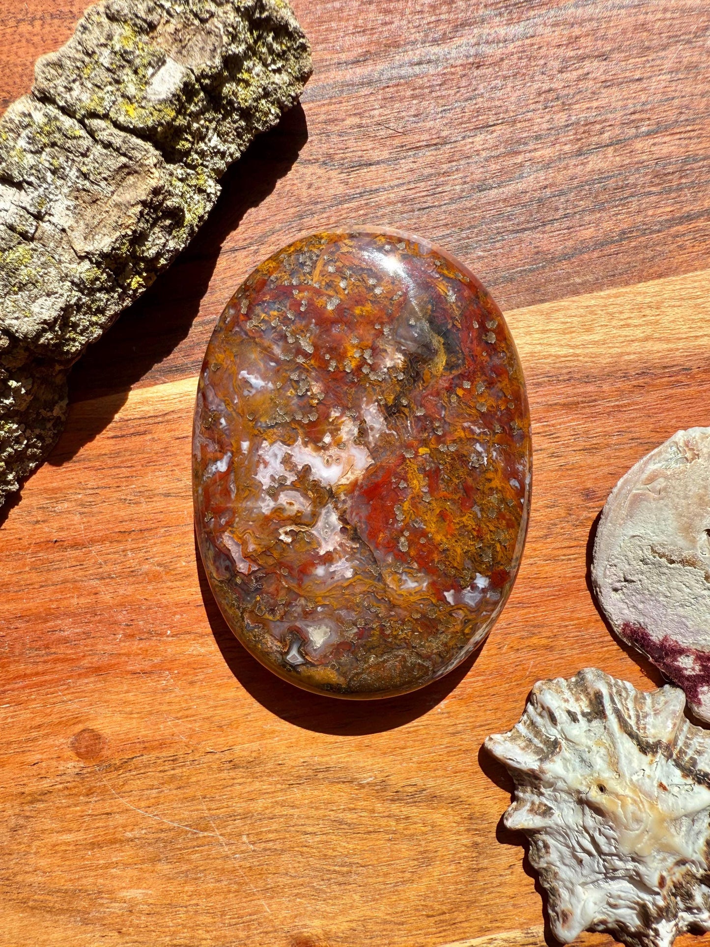 High Quality Agua Nueva Agate Palm Stone | Gift for Crystal Lover | Soothing Crystal | Grounding Crystal | Crystal Gift