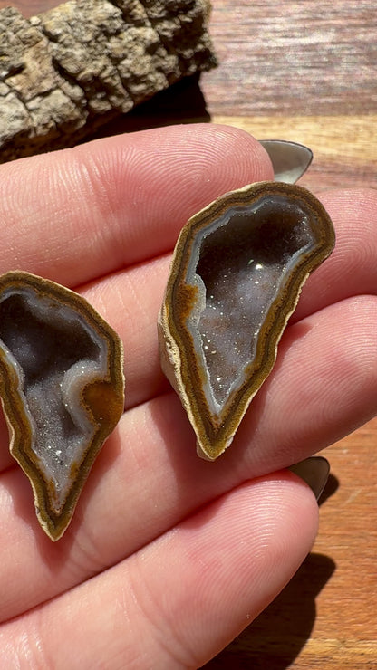 TOBASCO AGATE GEODE PAIR