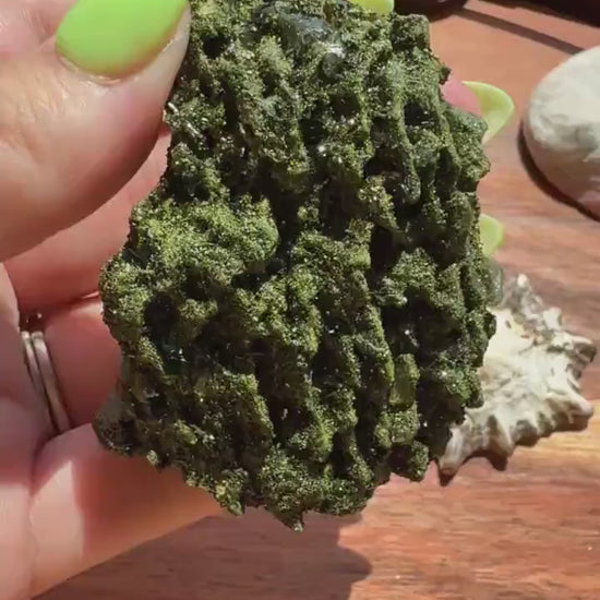 High Quality Epidote and Quartz Free Form |