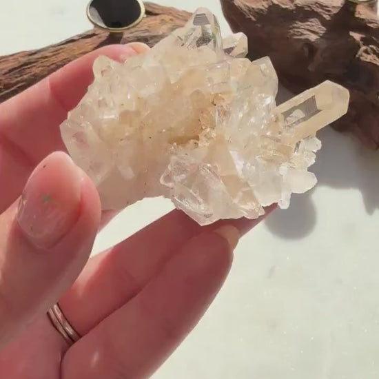 Rare Himalayan Quartz Cluster | Clear Himalayan Quartz | Samadhi Quartz | High Quality Himalayan Quartz | Rare Crystal | Raw Crystal Cluster