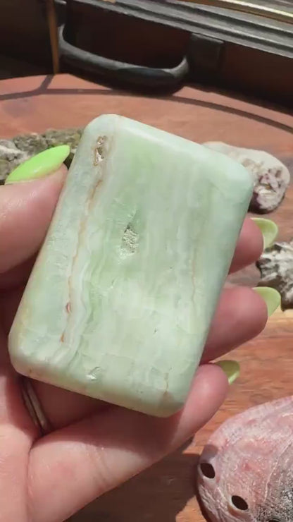 Caribbean Calcite Palm Stone |