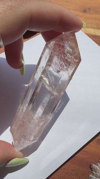 HIGH QUALITY PINK FIRE QUARTZ DT POINT
