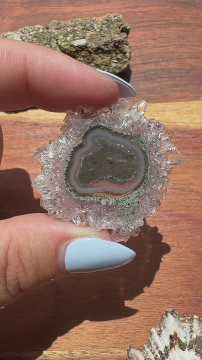 AMETHYST STALACTITE SLICE