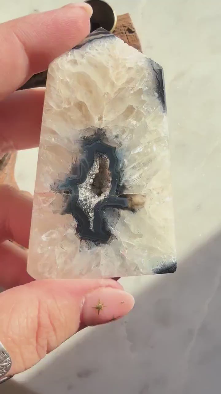 Black Agate Tower || Agate Slice || Agate Tower || Crystal Tower || Crystal Carving