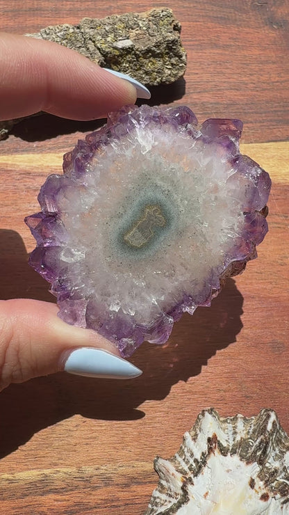 AMETHYST STALACTITE SLICE