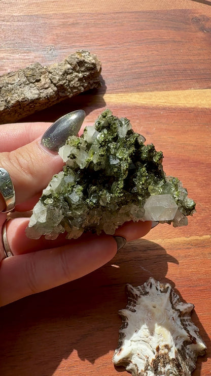 HIGH QUALITY EPIDOTE & QUARTZ