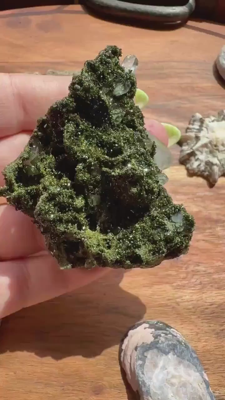 High Quality Epidote and Quartz Free Form |
