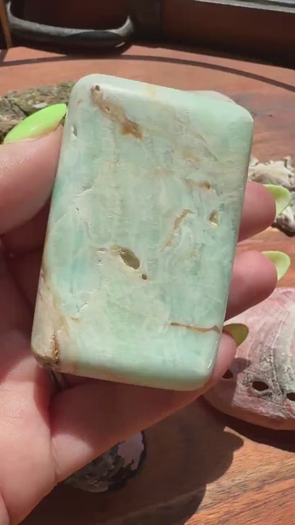 Caribbean Calcite Palm Stone |