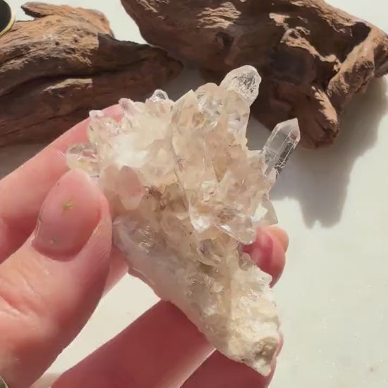 Rare Himalayan Quartz Cluster | Clear Himalayan Quartz | Samadhi Quartz | High Quality Himalayan Quartz | Rare Crystal | Raw Crystal Cluster