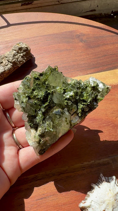 HIGH QUALITY EPIDOTE & QUARTZ
