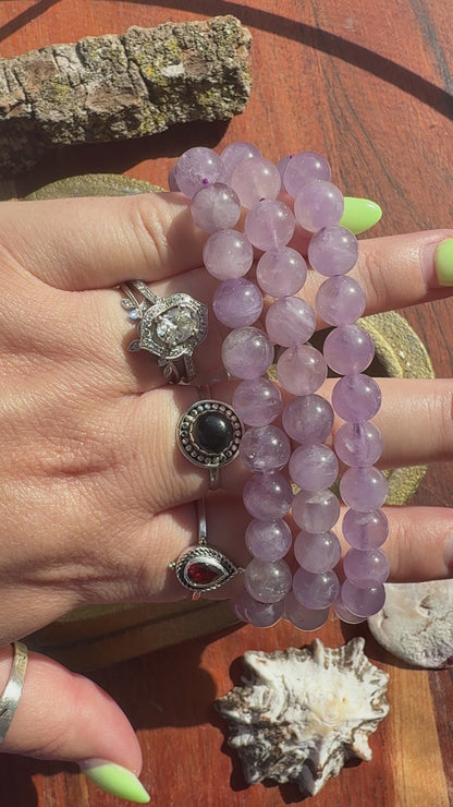 AMETHYST BRACELET 8MM