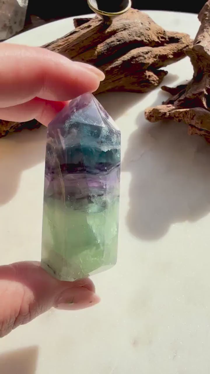 Fluorite Tower || High Quality Fluorite Tower || Fluorite || Crystal Tower || Altar Decor || Home Decor || Crystal Carving