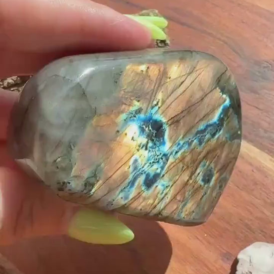 Rainbow Flash Labradorite Freeform