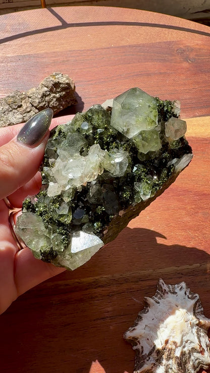 HIGH QUALITY EPIDOTE & QUARTZ