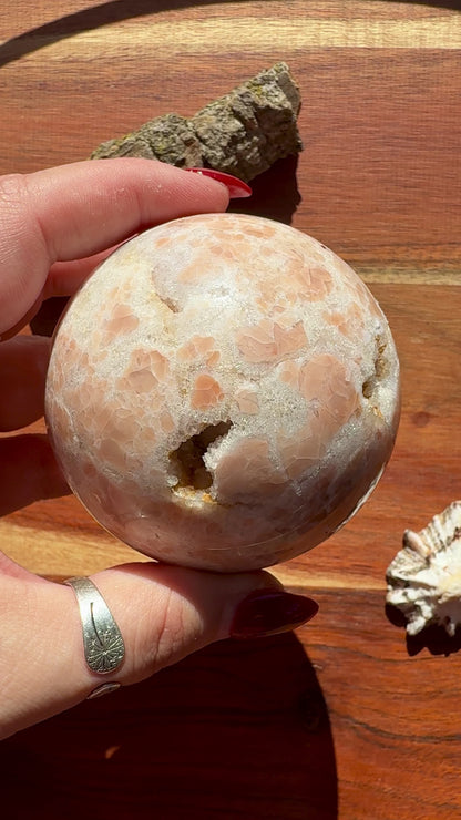 COTTON CANDY AGATE SPHERE
