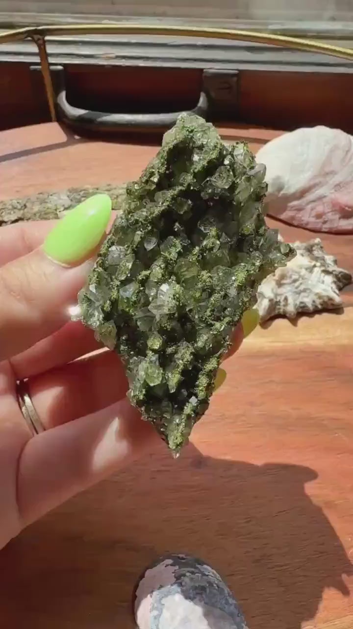 High Quality Epidote and Quartz Free Form |