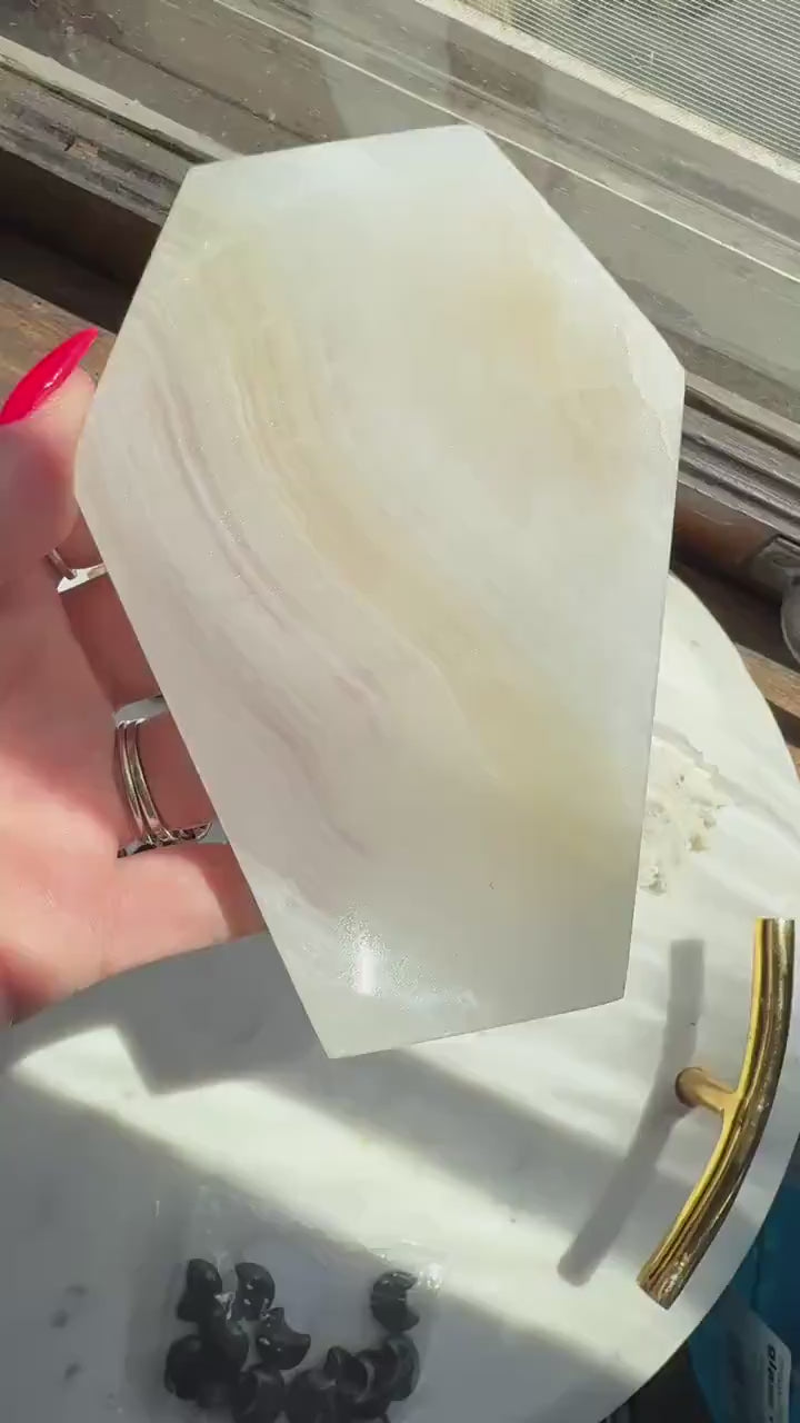 Banded Onyx Coffin Dish