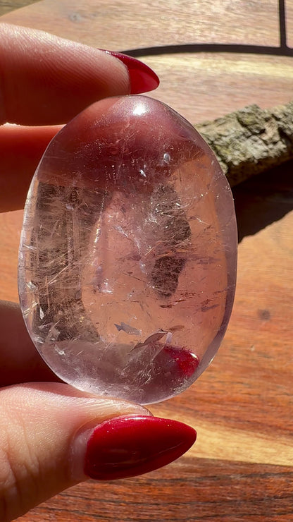 IMPERFECT AMETHYST PALM STONE