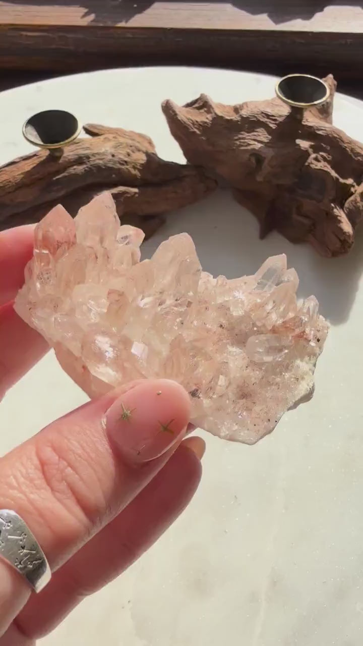 Rare Himalayan Quartz Cluster | Pink Himalayan Quartz | Samadhi Quartz | High Quality Himalayan Quartz | Rare Crystal | Raw Crystal Cluster