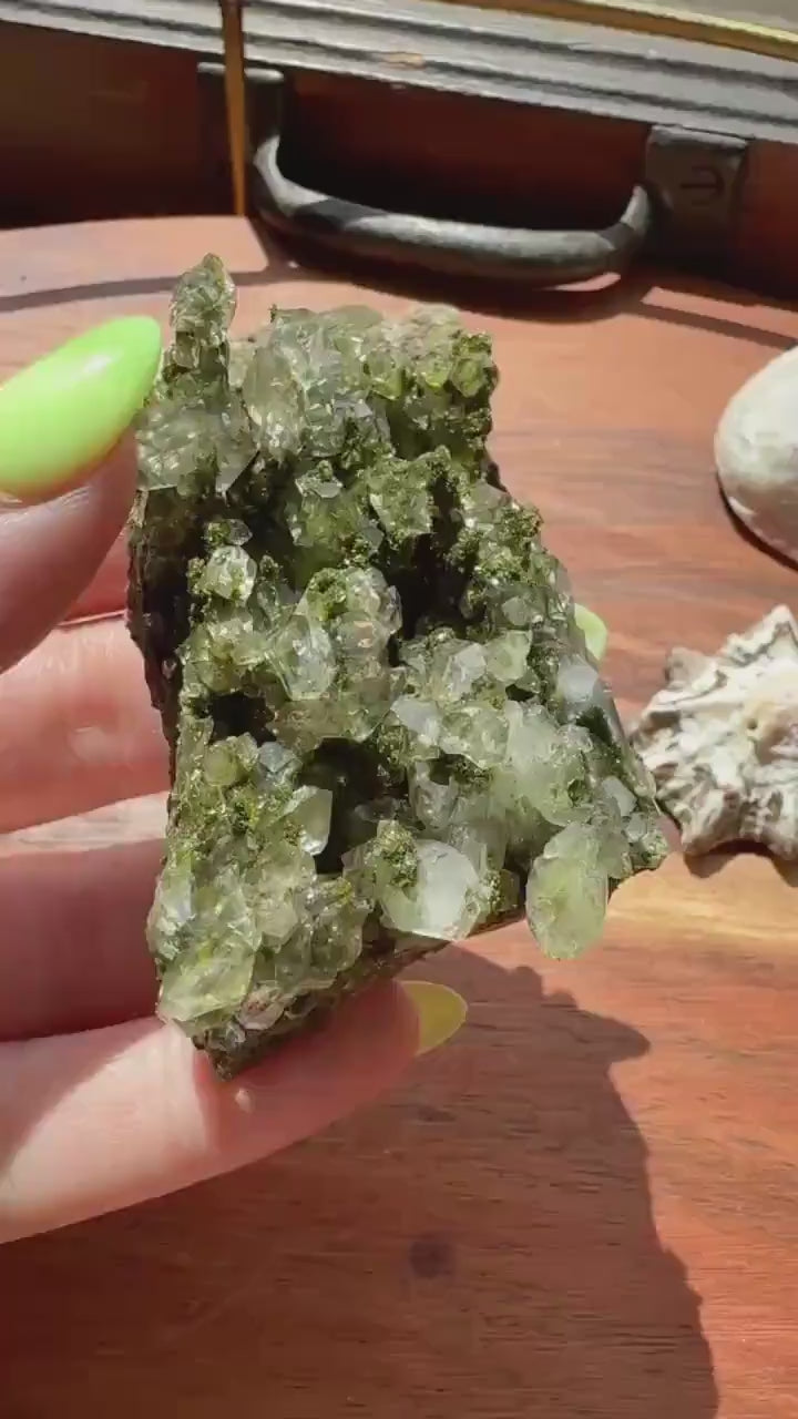 High Quality Epidote and Quartz Free Form |