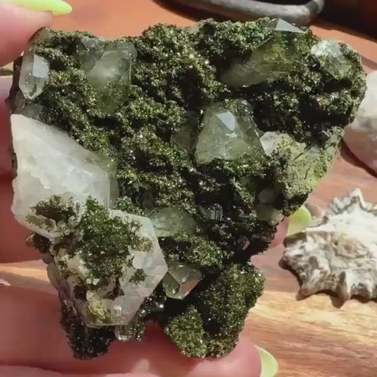 High Quality Epidote and Quartz Free Form |