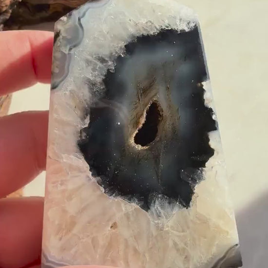 Black Agate Tower || Agate Slice || Agate Tower || Crystal Tower || Crystal Carving