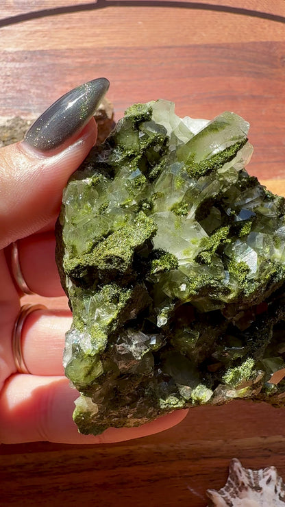 HIGH QUALITY EPIDOTE & QUARTZ