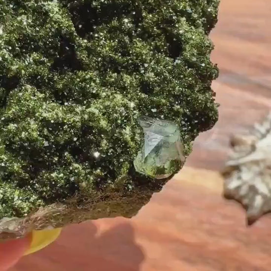 High Quality Epidote and Quartz Free Form |