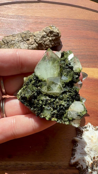 HIGH QUALITY EPIDOTE & QUARTZ