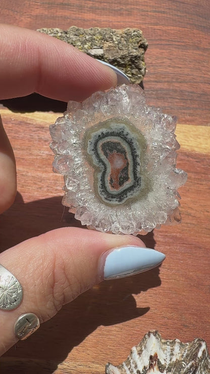 AMETHYST STALACTITE SLICE