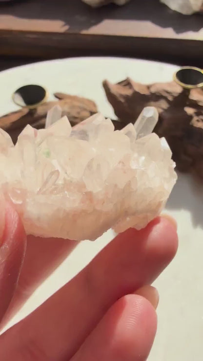 Rare Himalayan Quartz Cluster | Pink Himalayan Quartz | Samadhi Quartz | High Quality Himalayan Quartz | Rare Crystal | Raw Crystal Cluster