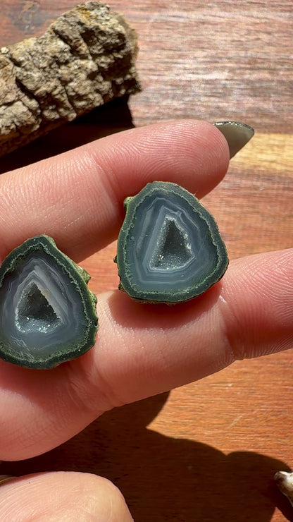 TOBASCO AGATE GEODE PAIR